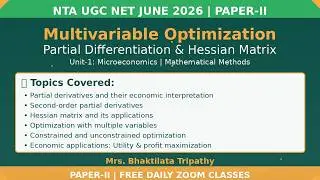 Week 3 day 3 multivariable optimization