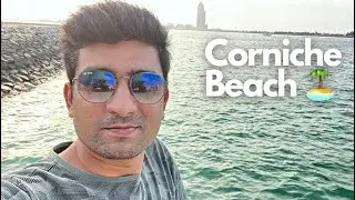 A Beautiful Sunset at Corniche Beach Abu Dhabi | Vlog 05