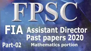 Assistant Director FPSC FIA 2020 Paper Solved: Assistant Director 2020 Paper: English MCQ:  paper 02