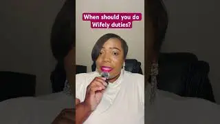 When should you do Wifely duties? When he shows you that he&rsquo;s serious about you. #love #becomingher