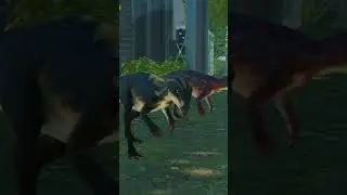 Анимация выпуска гипсилофодона #jurassicworld #jurassicworldevolution3 #hypsilophodon