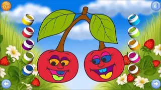 Fruits - Connect the Dots and Colors (Letters)