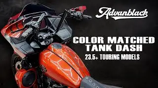 Приборная панель бака Harley Touring 23.5+ в цвет кузова - Advanblack