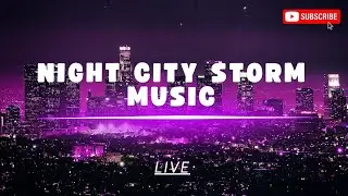 10 hours of Dark Screen City Storm Sleep music | 528hz Meditation