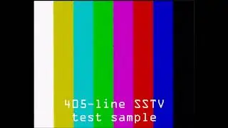 405-line SSTV experiment test sample