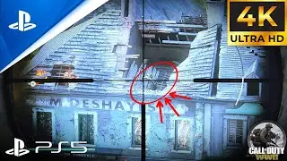 (PS5) Call of Duty: WWII - Sniper Elimination Mission! | ULTRA Realistic Cinematic Graphics Gameplay