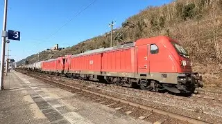 Trainspotting am Mittelrhein, Kaub am 6. März 2025, Teil 1 von 2