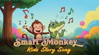 Smart Monkey &ndash; Kids Story Song #kids #kidssongs #song #moralstory #monkey #jataka #music #songs