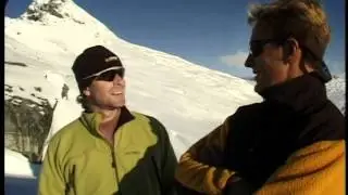 Warren Miller Film Crew digs out the hut on Mount Aspiring