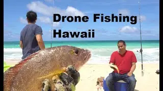 Hawaii Fishing Vlog: Episode 1 - Blind Guy catches a Toau - Drone Fishing