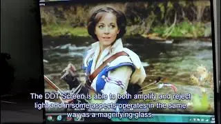 Shocking Outdoor Projection Screen Test with ICE DDT Screen