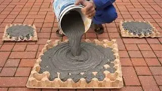Pour Cement into an Egg Tray! The Secret of Egg Trays Every Household Needs.