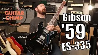 '09 Gibson Custom Shop &rsquo;59 Reissue ES 335 Ebony Black | Review & Demo!