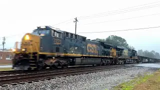 CSX CM44AC 7271 Leads U793-02 at Folkston Winterwatch 2023