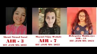IIT JAM MS/MA 2022 TOPPERS
