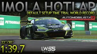 AUTOMOBILISTA 2 1.6 HOTLAP | IMOLA AUDI R8 GT3 EVO II WORLD RECORD | LW/55 COACHING