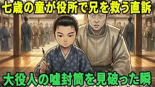 兄を救うため、名もない村の七歳の童が役所でお偉方に挑んだ | 野談 | 伝説 | 昔話 | 説話 | 民話