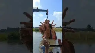 basti ki Sabse badi Murti Visarjan kaise hua 🥺😢😢#visarjan #miss #jaimatadi #2022 #visarjan