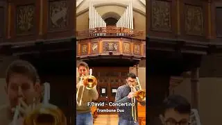 F.David Concertino for trombone duo #trombone #trumpet #brass  #orchestra #classicalmusic