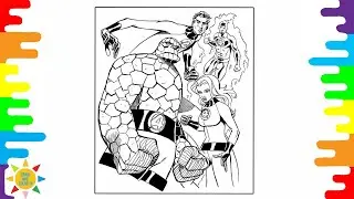 Avengers Fantastic Four Coloring | MARVEL Superheroes Coloring Book | Jim Yosef - Let You Go