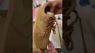 Nike Air Force 1 '07 Wb flax unboxing #namshi #nikeairforceone