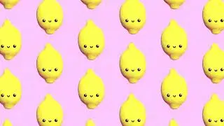 Free Motion Graphic Video Background - [ cute / kawaii / aesthetic / lemon / / sparkle ] Free to Use