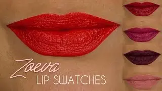 Образцы для губ ZOEVA Pure Velour & Lacquer Lip &mdash; 16 оттенков | Шона Скотт | Покажи мне макияж