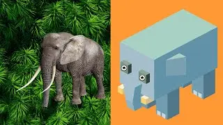Animal Building Blocks Elephant 動物積木:大象