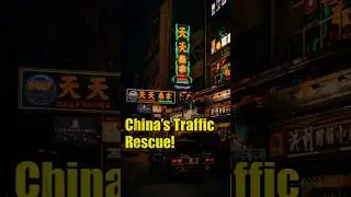 China&rsquo;s Traffic Jam Rescue Service! 🏍️🚗 #ChinaFacts #Innovation #Traffic