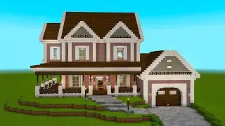 How to Build a TRADITIONAL SUBURBAN HOUSE in Minecraft! - PART 3