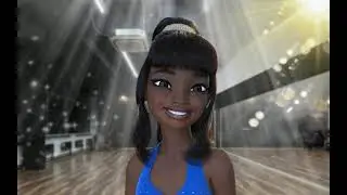 3D персонаж African Girl Cartoon. Создан и анимирован в 3d max.