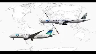 From DZA to CDG with Air Austral 787, 777
