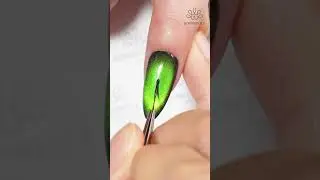 Mystical Green Cat Eye Nail Art| BORN PRETTY