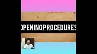 How to Open and Close Bar According to Procedures in Bar Operations