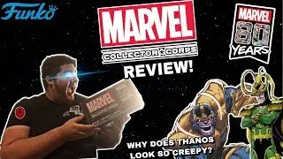 Scariest Thanos Funko Pop Ever Created! Marvel Collector Corp Review! Marvel 80 Years Theme!