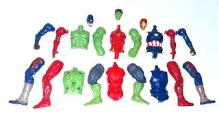MARVEL LEGENDS ACTION FIGURES, Hulk smash vs Iron-man vs Captain america 