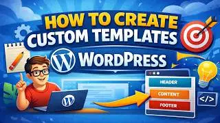 how to create custom templates in wordpress | how to add template in wordpress #wordpress
