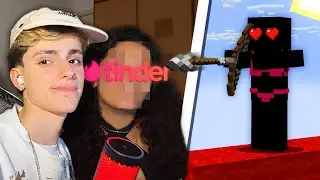 Chamei uma garota do TINDER para jogar Minecraft (e deu certo)