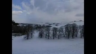 South Downs. Hampshire, UK. In snow.
