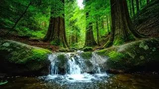 TRANQUIL RIVER STREAM AND BIRD SOUNDS ASMR | RELAXING WATER AND BIRDS FOR DEEP SLEEP