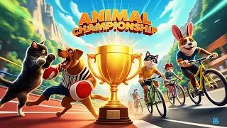 Ultimate Animal Championship 🐾🥊🚴 Cats, Dogs, Rabbits Boxing & Cycle Racing!