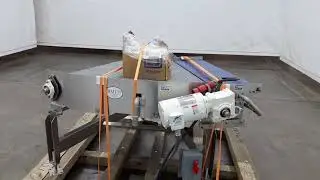 E315804 - BMI C2 45&deg; Blue Mat-Top Stainless Steel Conveyor With 1 HP Motor