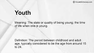 Youth Meaning