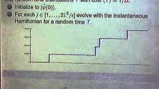 Lecture: The quantum adiabatic theorem and eigenpath traversal - Sergio Boixo (14/03/2011)
