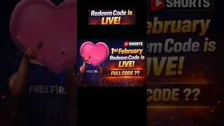Free Fire Today's redeem code 1 Feb2026❤#freefireredeemcodetoday #redeecode #redeecodefreefire