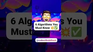 6 Algorithms You Must Know💥 ✅ | #shorts #coding #programming #games #gaming