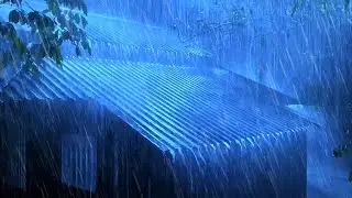 Deep Sleep Rain | Tropical Rain & Heavy Thunderstorm for Peaceful Night Sleep & Calming Your Mind