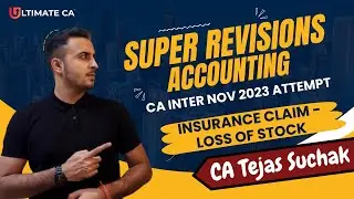 Super Revisions | Accounting | Insurance Claim - Loss of Stock | CA Inter | Nov 2023