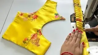 Trending boat neck blouse design cutting and stitching 