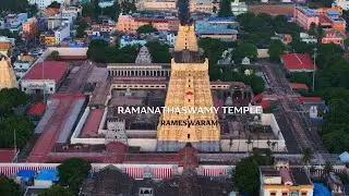 Aerial View of Ramanathaswamy Temple, Rameswaram | 4K Video